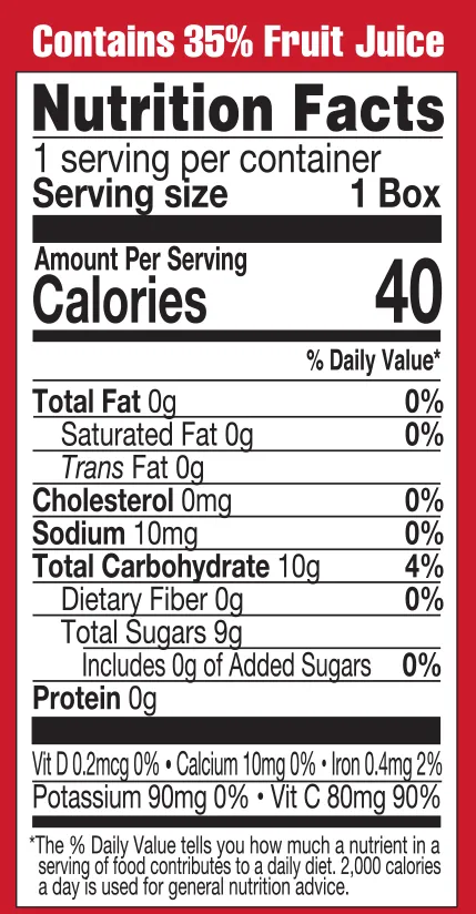 Lakewood Littles Organic Cherry Fusion Juice Boxes | 4 x 8-Packs - Image 4