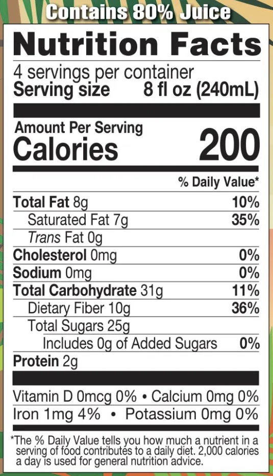 Lakewood Organic Pineapple Coconut Juice Blend | 32oz - Image 3