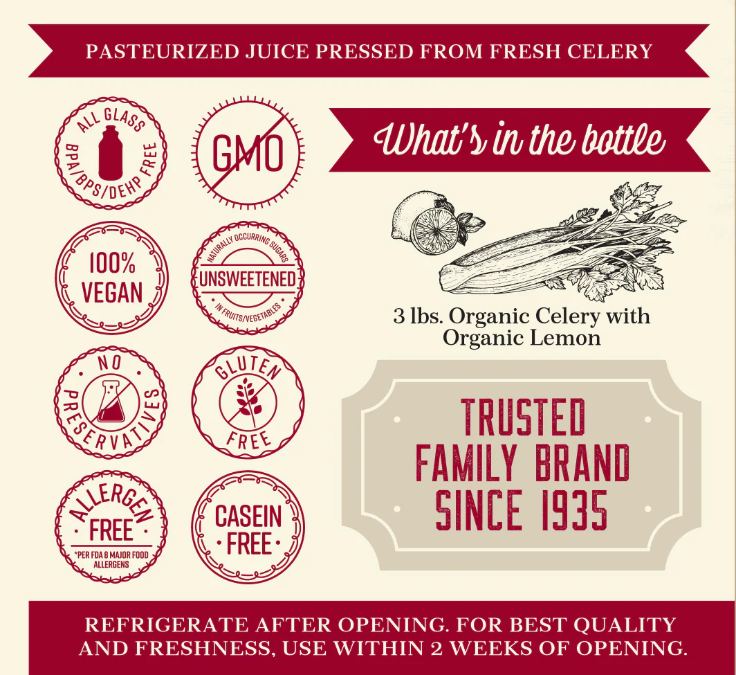 Lakewood Organic Pure Celery Juice | 32oz - Image 3